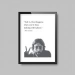 Life is what happens when you’re busy making other plans | A4 Print John Lennon Quote - Image 2