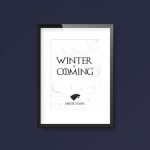 Game of Thrones Winter Is Coming - House Stark | A4 Print - Image 4
