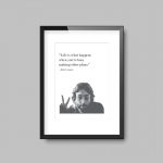 Life is what happens when you’re busy making other plans | A4 Print John Lennon Quote