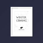 Game of Thrones Winter Is Coming - House Stark | A4 Print - Image 5