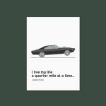 The Fast & the Furious Dominic Toretto Vin Diesel Quarter Mile Movie Quote | A4 Print - Image 3