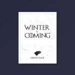 Game of Thrones Winter Is Coming - House Stark | A4 Print - Image 2