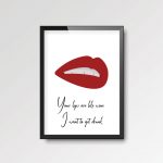 Your Lips Are Like Wine | Quote Print - Image 2