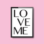 Love Me | Quote Print - Image 2