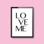 Love Me | Quote Print - Image 3