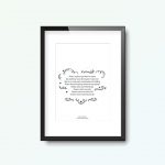 Dream Catch Me | Newton Falkner Lyrics Quote Print - Image 3