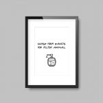 Wash Your Hands You Filthy Animal | Funny Quote Print - Image 3