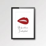 Your Lips Are Like Wine | Quote Print - Image 3