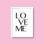 Love Me | Quote Print - Image 4