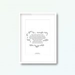 Dream Catch Me | Newton Falkner Lyrics Quote Print - Image 4