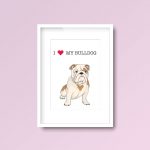 I Love My Bulldog | Animal Print Pet - Image 4