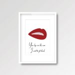 Your Lips Are Like Wine | Quote Print - Image 4