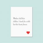 Mothers Hold Their Children's Hands Quote | Mother's Day Gift Quote Print - Image 4