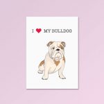 I Love My Bulldog | Animal Print Pet - Image 5