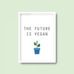 The Future Is Vegan | Quote Print - Image 6