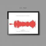 Personalised Song Soundwave A4 Printed & Framed | Ideal Gift or Present - Image 3