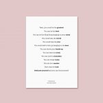 The Script Superheroes | Lyrics Print Quote - Image 5