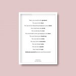 The Script Superheroes | Lyrics Print Quote - Image 6