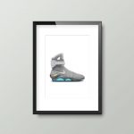 Back To The Future Nike Mag Trainer Sneaker | A4 Print Framed - Image 3