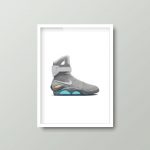 Back To The Future Nike Mag Trainer Sneaker | A4 Print Framed - Image 5