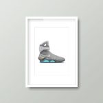 Back To The Future Nike Mag Trainer Sneaker | A4 Print Framed - Image 6