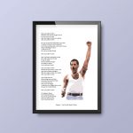 You're My Best Friend - Queen | Lyrics Quote Print