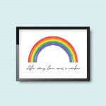 After Every Storm Comes A Rainbow | Quote Print - Image 2
