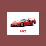 Ferrari F40 | Supercar Print - Image 4
