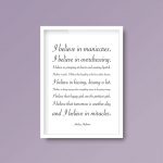 I Believe In... Audrey Hepburn | Quote Print