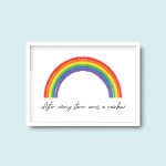 After Every Storm Comes A Rainbow | Quote Print - Image 5