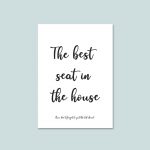 Best Seat In The House | Bathroom Funny Quote Print A4 - Image 4