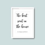 Best Seat In The House | Bathroom Funny Quote Print A4 - Image 6