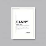 Newcastle Canny Saying Definition Local Geordie | Quote Framed Print - Image 6